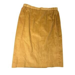 Vintage Camel Color Corduroy Skirt Womens Sz L 13-14 Robbie Sport Large